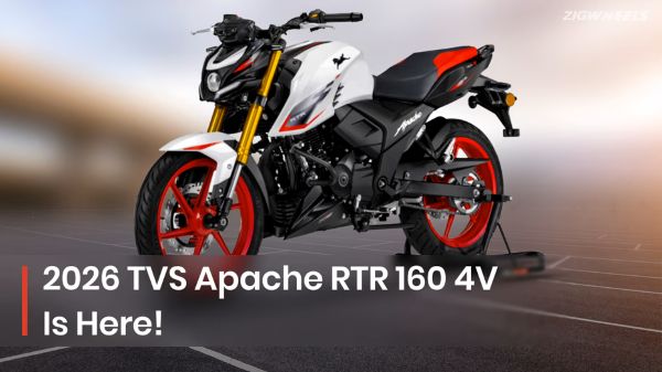 TVS Apache RTR 160 4V (2026): भारत की सबसे शक्तिशाली 160cc बाइक नए अवतार में लॉन्च; अब हर वेरिएंट में मिलेंगे प्रोजेक्टर हेडलैंप