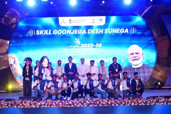 ग्रेटर नोएडा में ‘इंडियास्किल्स नेशनल कॉम्पिटिशन 2025-26’ का समापन; भारत के कुशल युवाओं की उत्कृष्टता और आकांक्षाओं का उत्सव