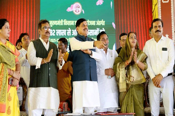 मुख्यमंत्री किसान कल्याण योजना में 82.70 लाख से अधिक किसानों को 3308 करोड़ रूपए अंतरित